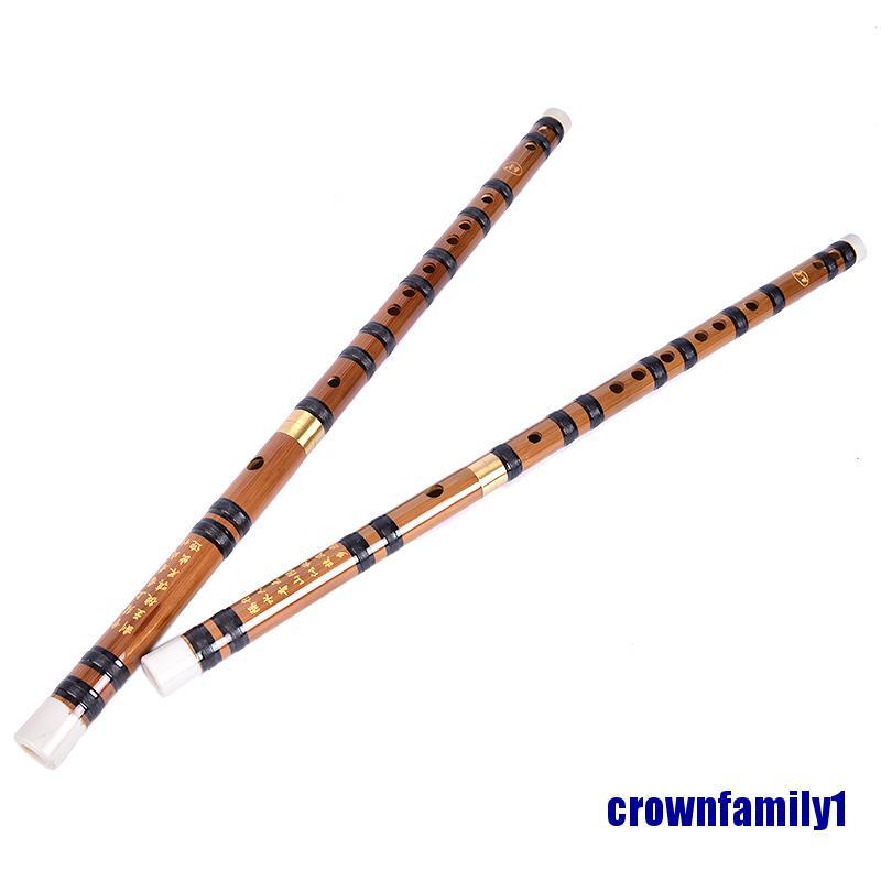 (crownfamily1) Bamboo Flute Professional Woodwind Musical instruments C D E F Key Chinese dizi