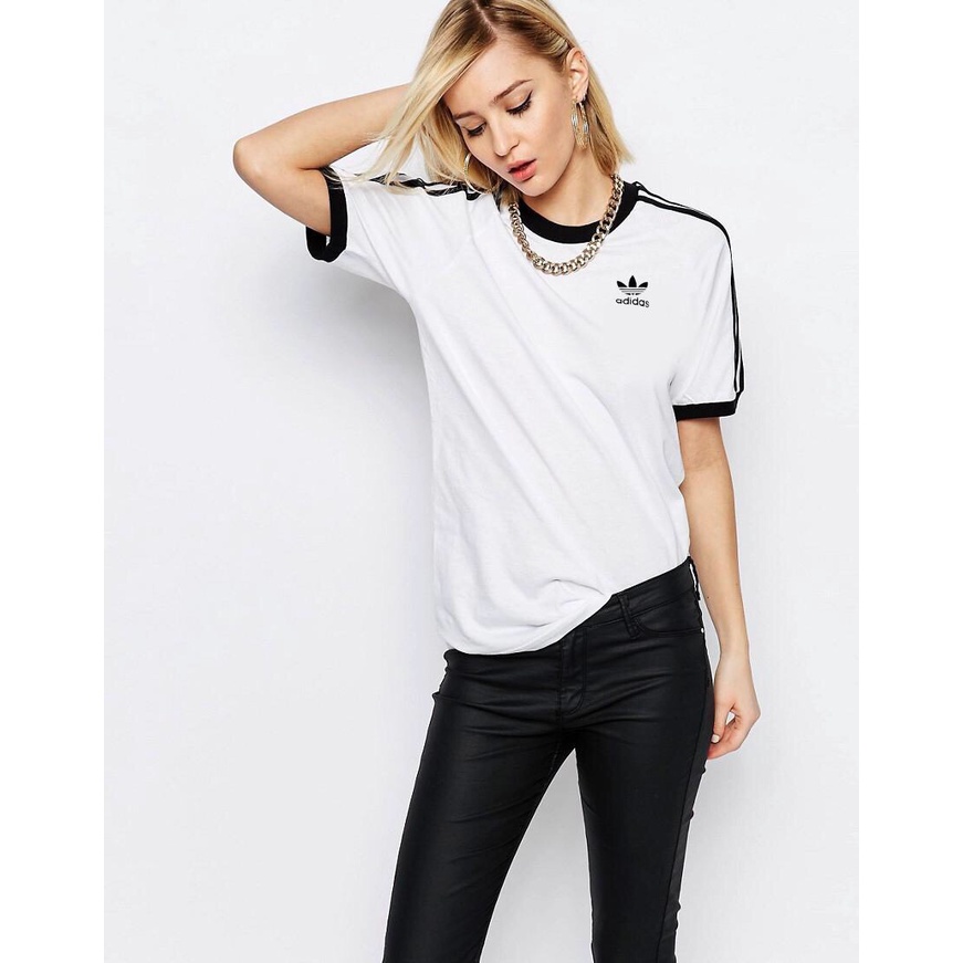 Áo Phông Nữ Adidas 3 Lá Trắng Áo Thun Nam Unisex Thời Trang Local Brand Cặp Đôi VNXK Dư Xịn Thể Thao Cotton 100% Cổ Tròn