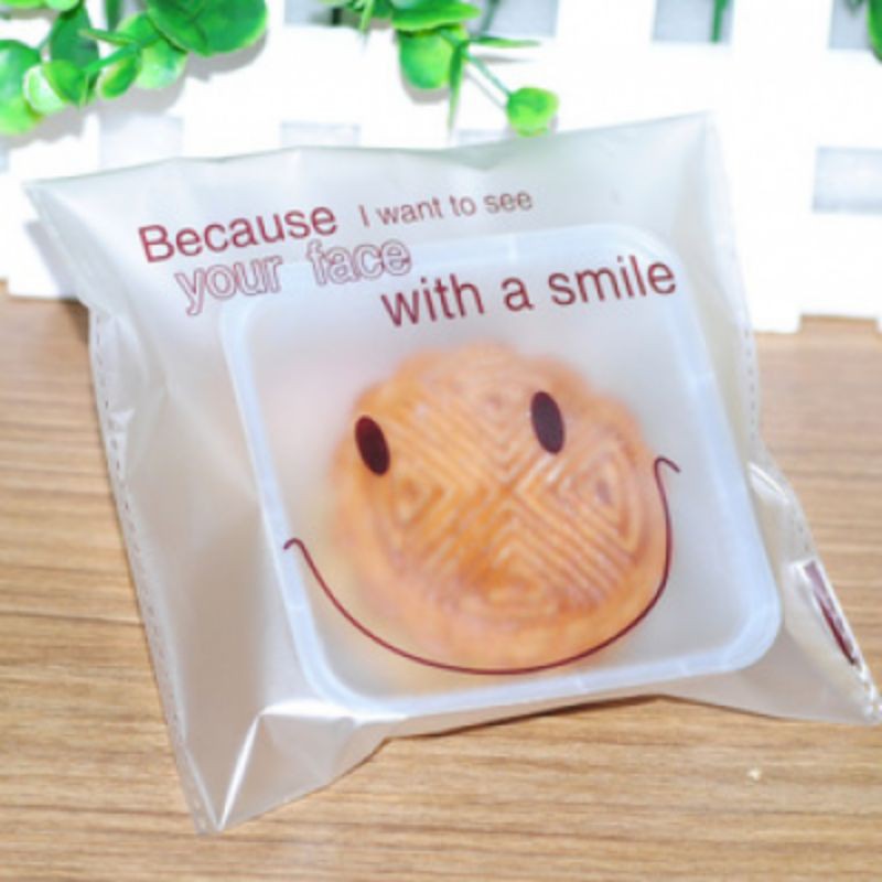 túi trung thu mặt cười 14 × 14cm