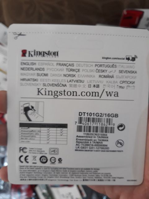 USB Kingston 2.0 16Gb Bảo Hành 36 tháng