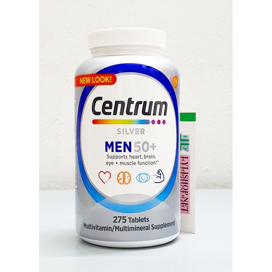 date 1/24 - Bổ tổng hợp Centrum Silver Ultra Men's 50+ chai 275 viên từ Mỹ. Vitamin cho đàn ông trên 50 tuổi
