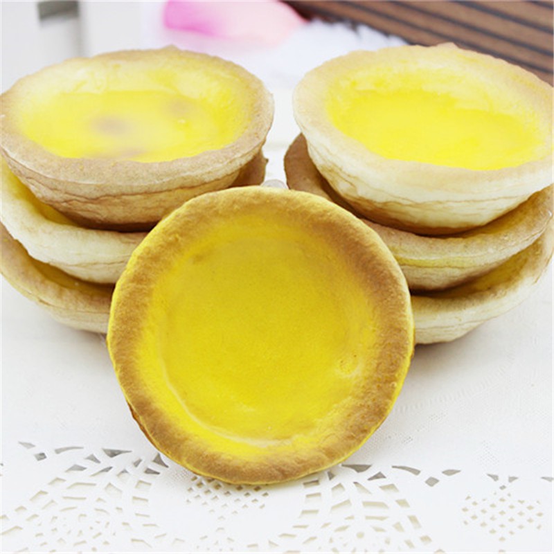 Đồ chơi nắn bóp đàn hồi giúp giảm căng thẳng hình bánh tart trứng