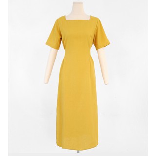 Đầm Suông Linen Thắc Nơ
