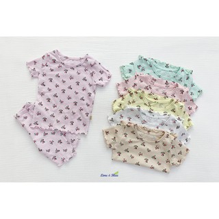 Bộ đồ LiLy quần áo trẻ em Hàn Quốc Cao Cấp Lime & Blue