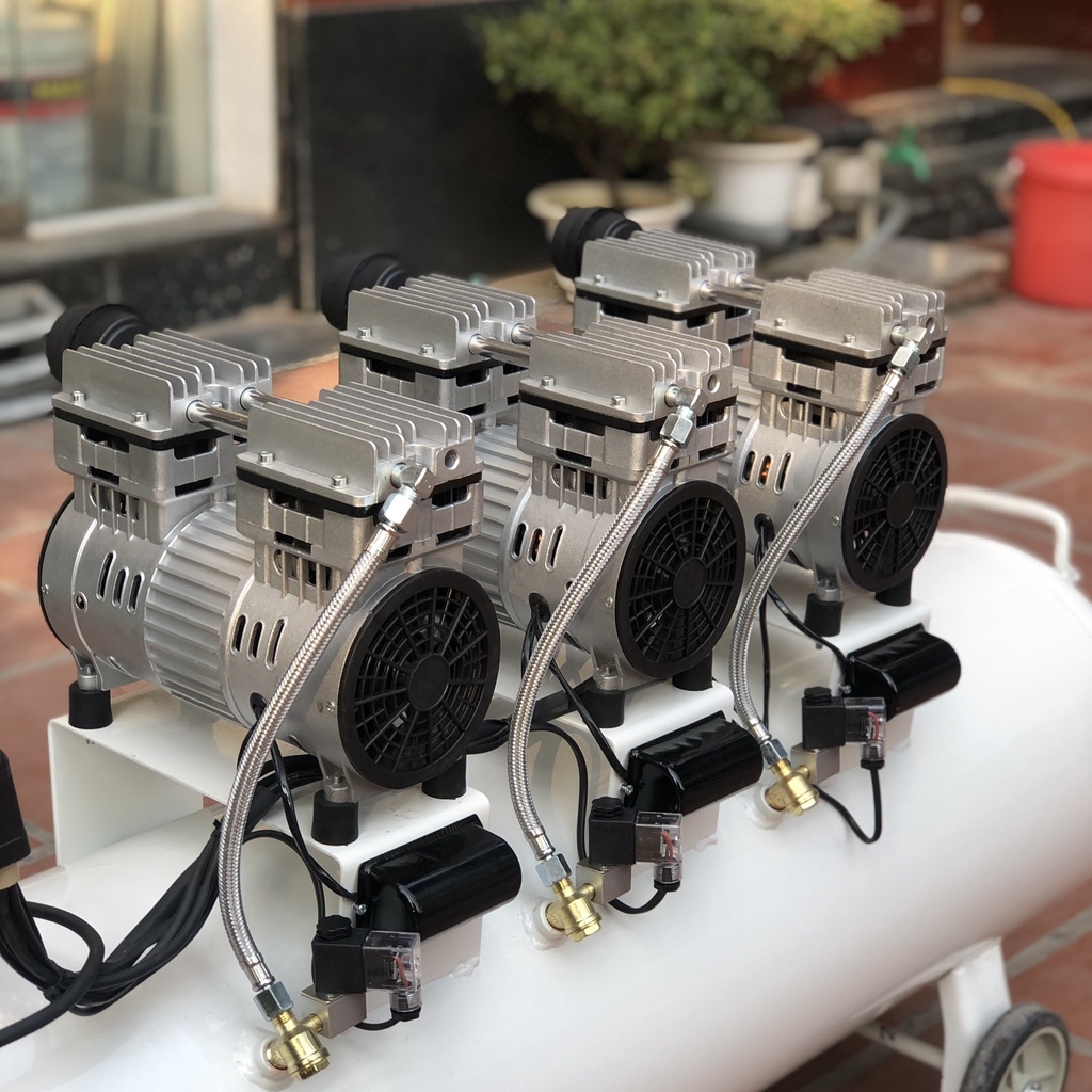 Máy nén khí không dầu Pegasus TM-OF750x3-120L, dung tích 120L, công suất 3HP, hàng chính hãng