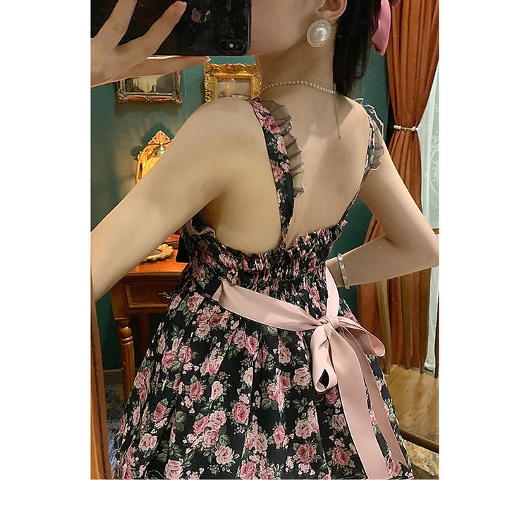 Set Áo Khoác Cardigan Và Đầm Hai Dây Dệt Kim Phong Cách Hong Kong Cổ Điển Cho Nữ