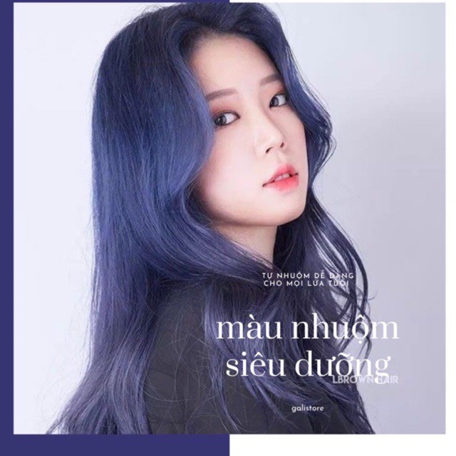 thuốc nhuộm tóc màu xanh dương đen khói | BigBuy360 - bigbuy360.vn