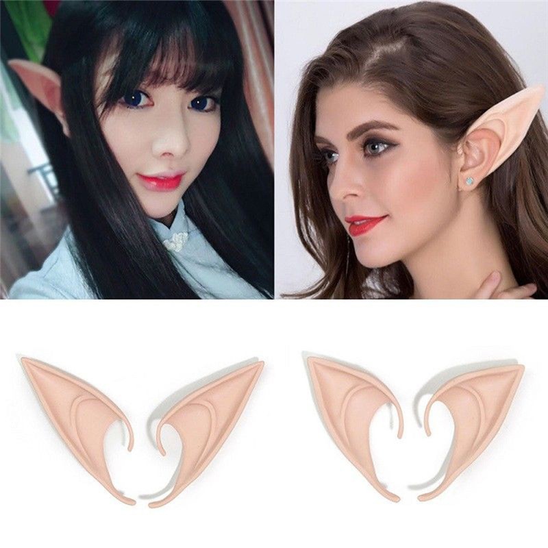 Bnq-Tai yêu tinh nhiều màu hoá trang Halloween-r5d