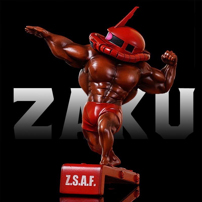 Mô Hình Nhân Vật Zaku Protein Cơ Bắp Người Bằng PVC Phát Sáng Trong Phim Gundam Zaku