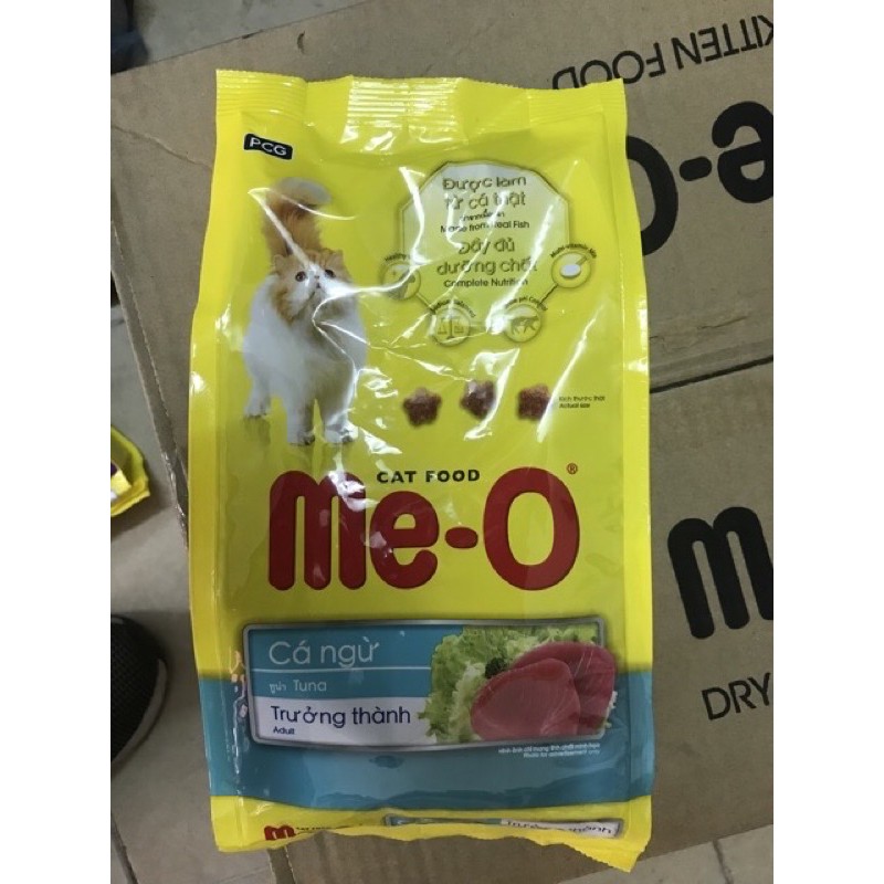 Thức ăn cho Mèo Me-O gói 350g cung cấp đầy đủ dinh dưỡng, dễ tiêu hóa