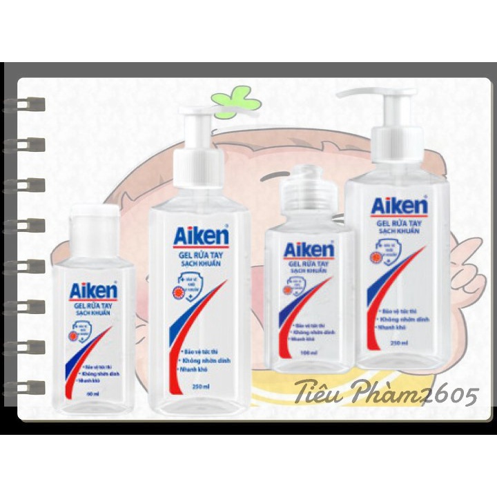 Aiken Gel rửa tay Sạch khuẩn