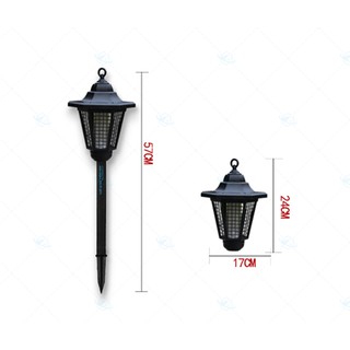 Đèn sân vườn bắt muỗi năng lượng mặt trời HT010