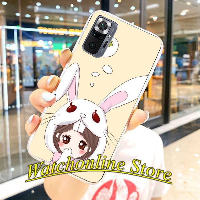 Ốp lưng silicon Xiaomi Mi 11 lite / Redmi Note 10 / Redmi Note 10 pro / K40 k40 pro Poco F3 Redmi 9T in Thỏ cute P1