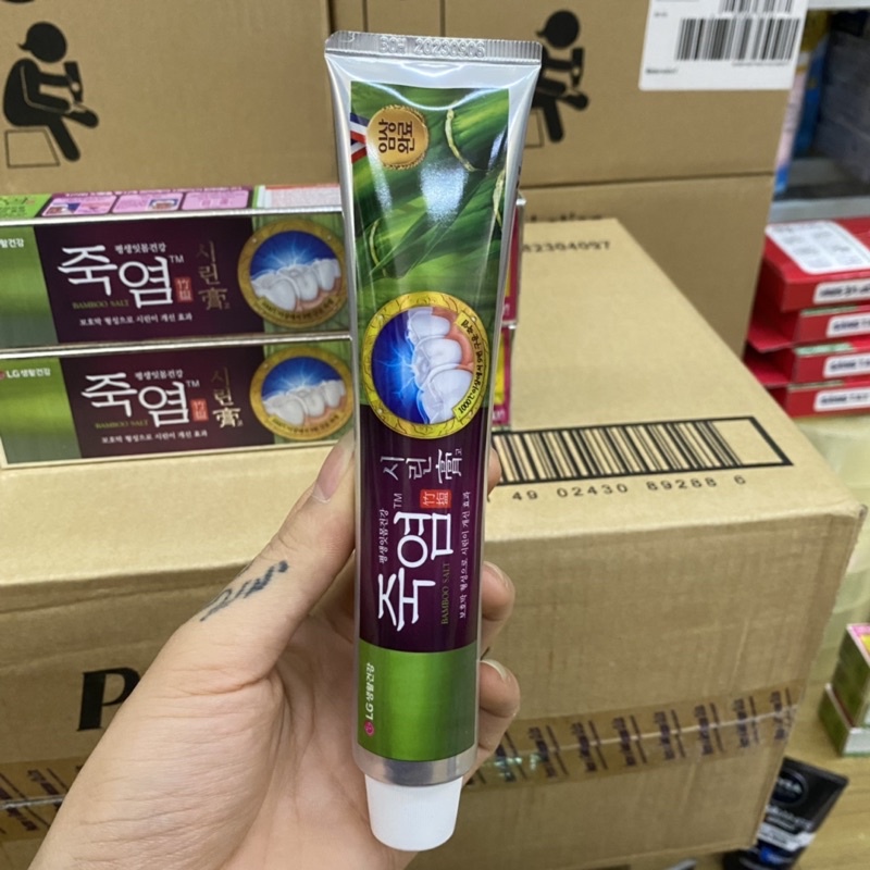 Kem đánh răng Bamboo Salt hàn quốc chăm sóc răng ê buốt 140g