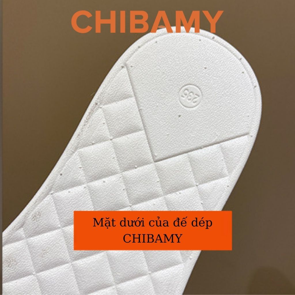 Dép nữ Thắt Nơ Da Mềm CHIBAMY đế bánh mì siêu nhẹ cao 3cm, Dép thời trang nữ mùa hè 2022