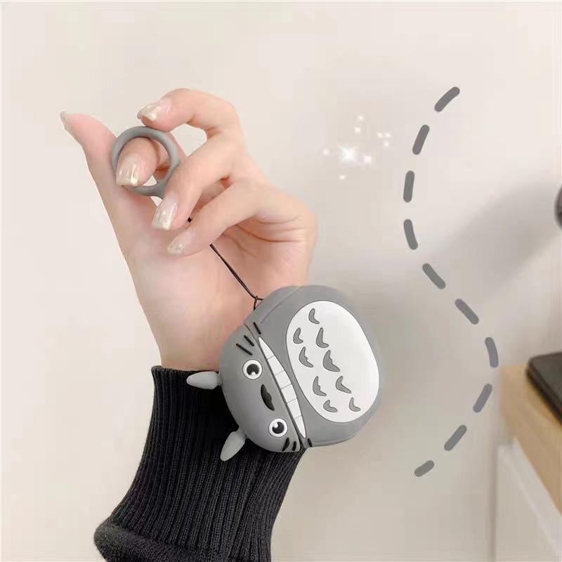 Vỏ bảo vệ tai nghe bluetooth Airpods bằng Sillicone dẻo, ốp Case cute, Airpods 2/pro - NUTACASE - TOTORO