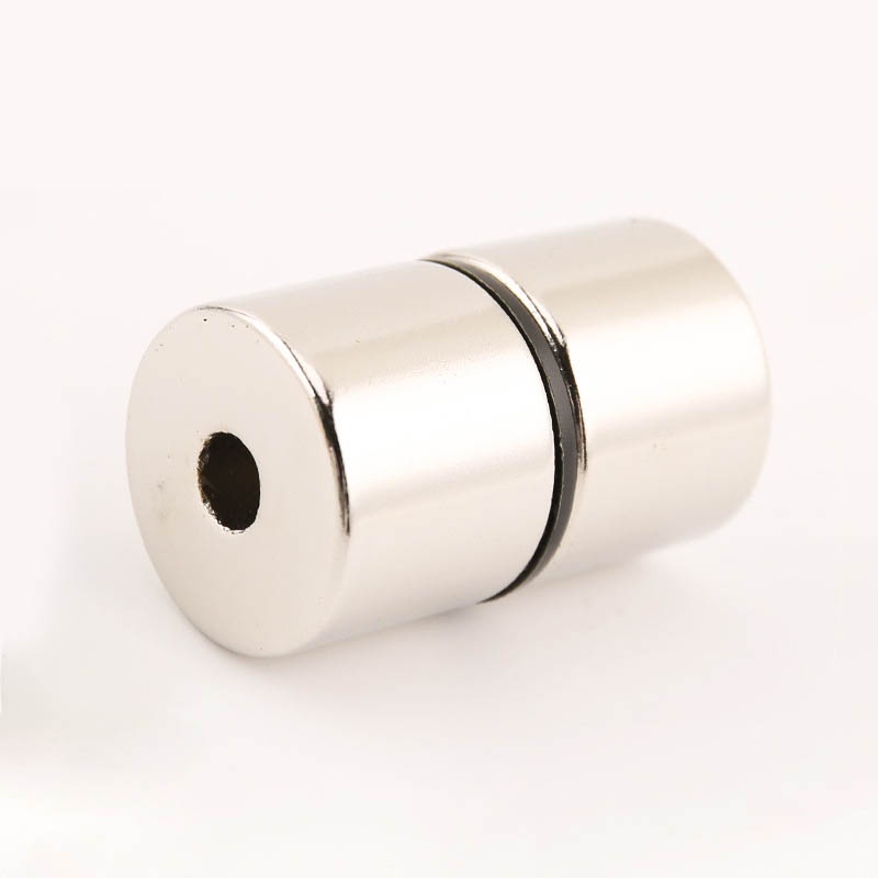 Nam châm hít bi sắt siêu mạnh 25x20 lỗ 6mm từ tính N35
