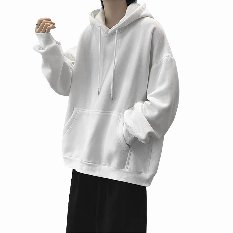 Áo hoodie đôi, hoddie cặp trơn basic fammilyshop cho mùa thu đông dáng unisex form rộng nỉ bông