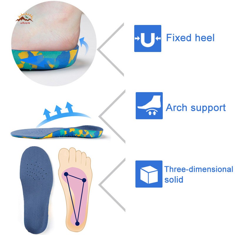 Cặp đế đệm lót giày hỗ trợ chỉnh hình giảm đau cho trẻ em