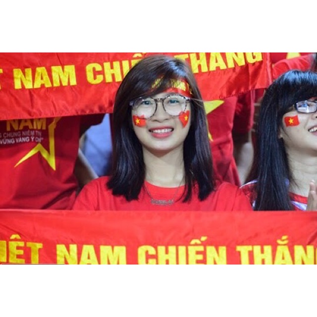 Bộ 10 sticker decal dán cờ đỏ sao vàng Việt Nam