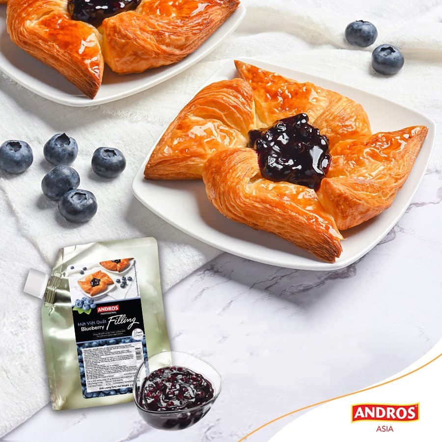 Andros - Fruit Filling - Mứt làm bánh - Túi 1 Kg