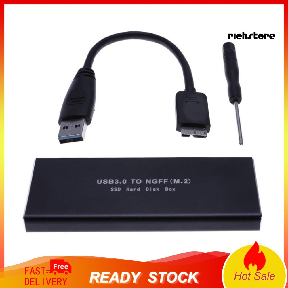 Hộp Nhôm Đựng Ổ Cứng Ngoài Xwbccx M.2 Ngff Sang Usb 3.0 Ssd Sata Hdd