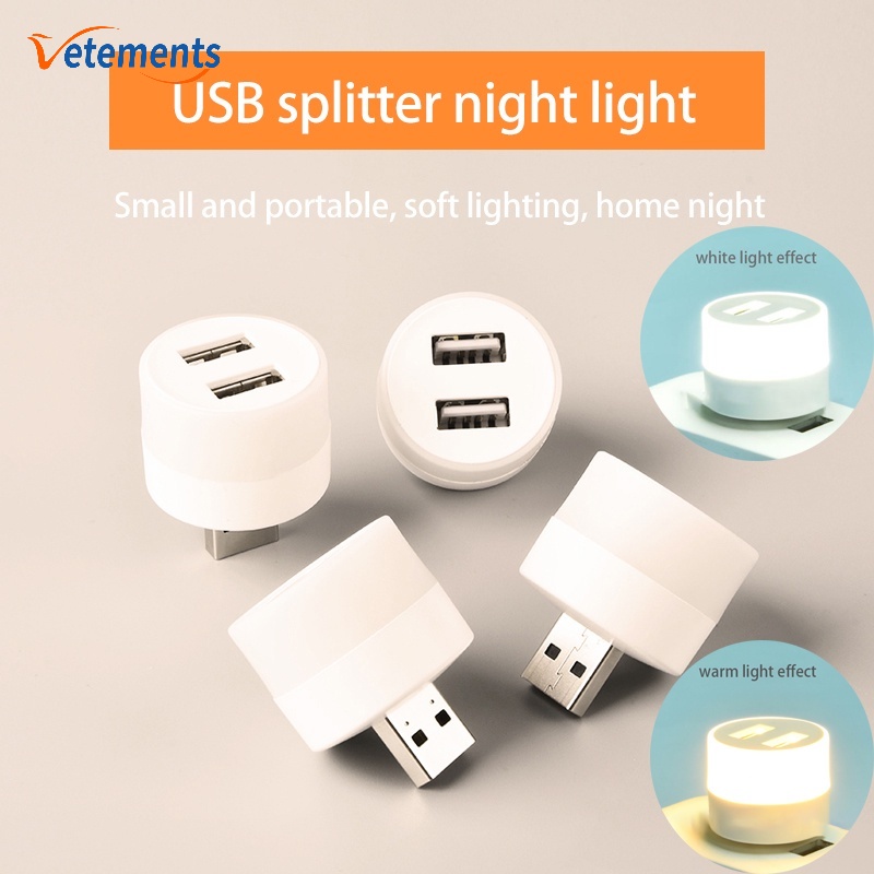 Đèn LED Đọc Sách Tròn Cổng USB Đa Năng Bảo Vệ Mắt Tiện Dụng