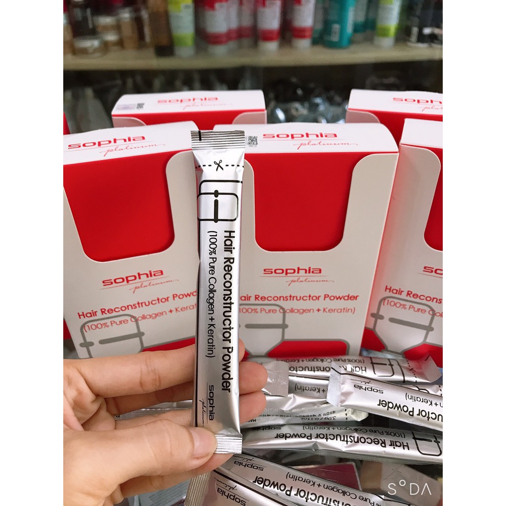 Bột kem ủ tóc KERATIN COLLAGEN Hàn Quốc - Ủ hấp tóc cung cấp dưỡng chất KERATIN tự nhiên
