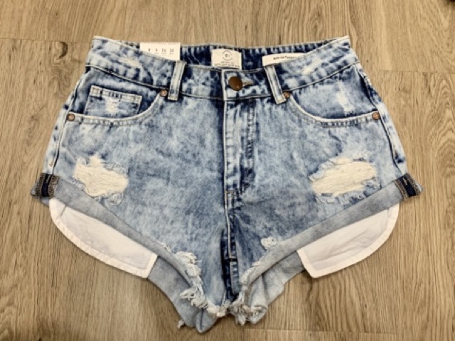 QUẦN JEAN SHORT LƯNG VỪA hiệu COTTON ON
