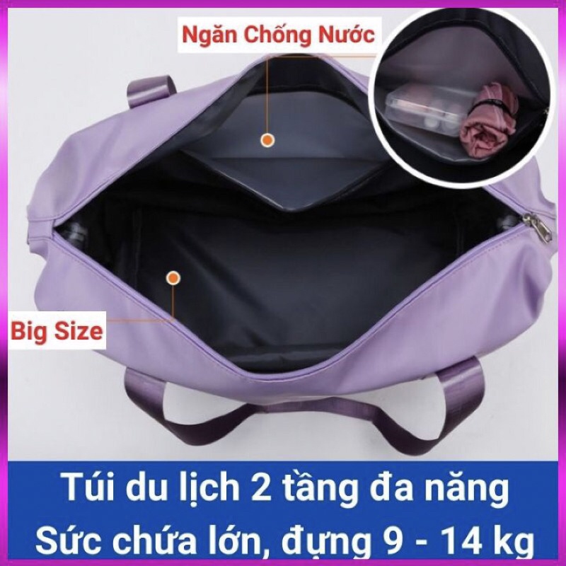 Túi du lịch size đại chất vải dù chống nước quai đeo chắc chắn 1037