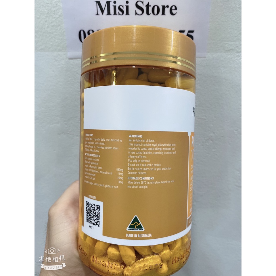 Viên uống sữa ong chúa Royal Jelly, 365 viên - Mẫu mới