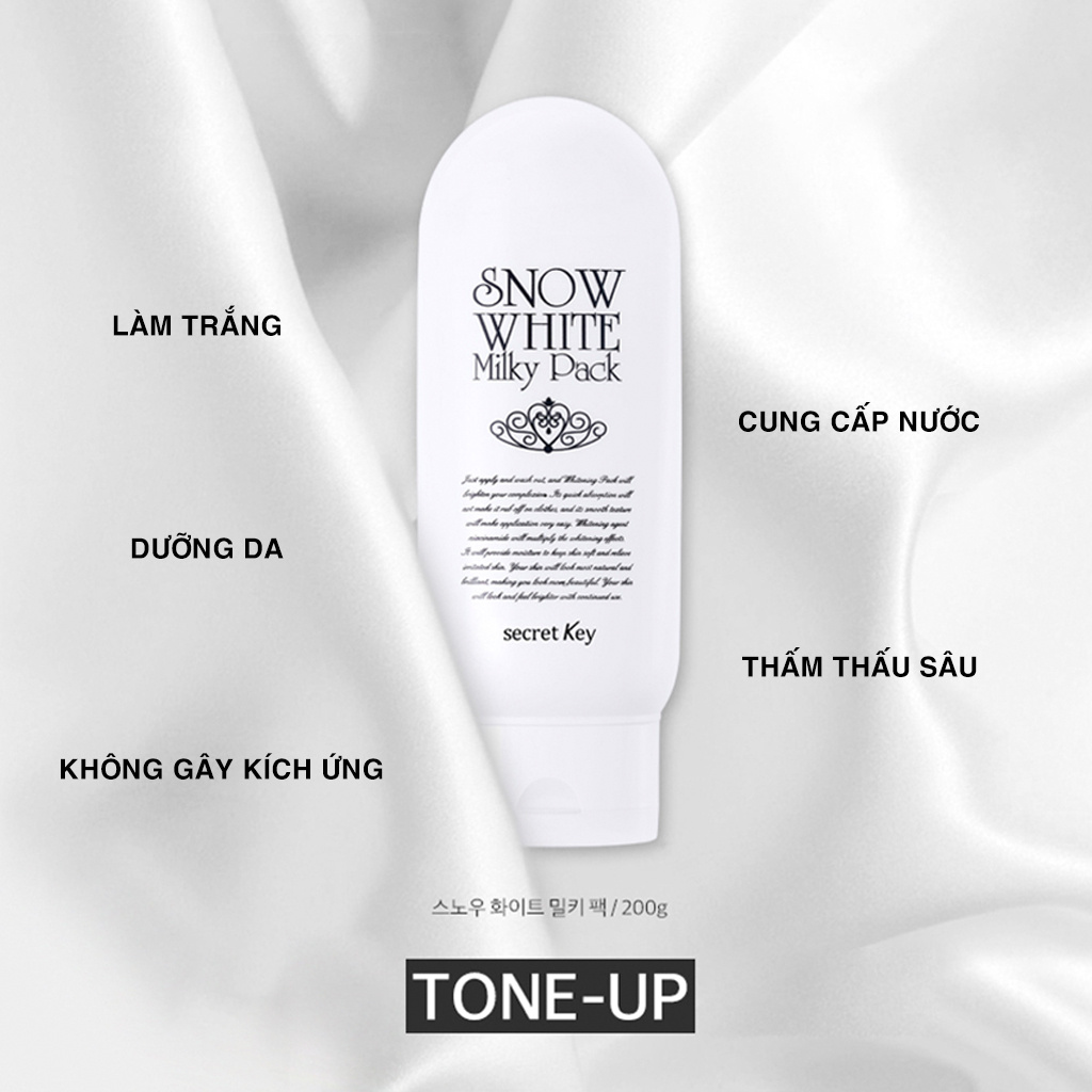 Combo Tẩy Da Chết Dove & Kem Dưỡng Snow White Secret Key