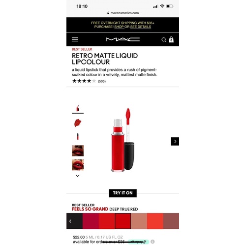 SET son MAC 3 món TRAVEL EXCUSIVE LIP KIT RED