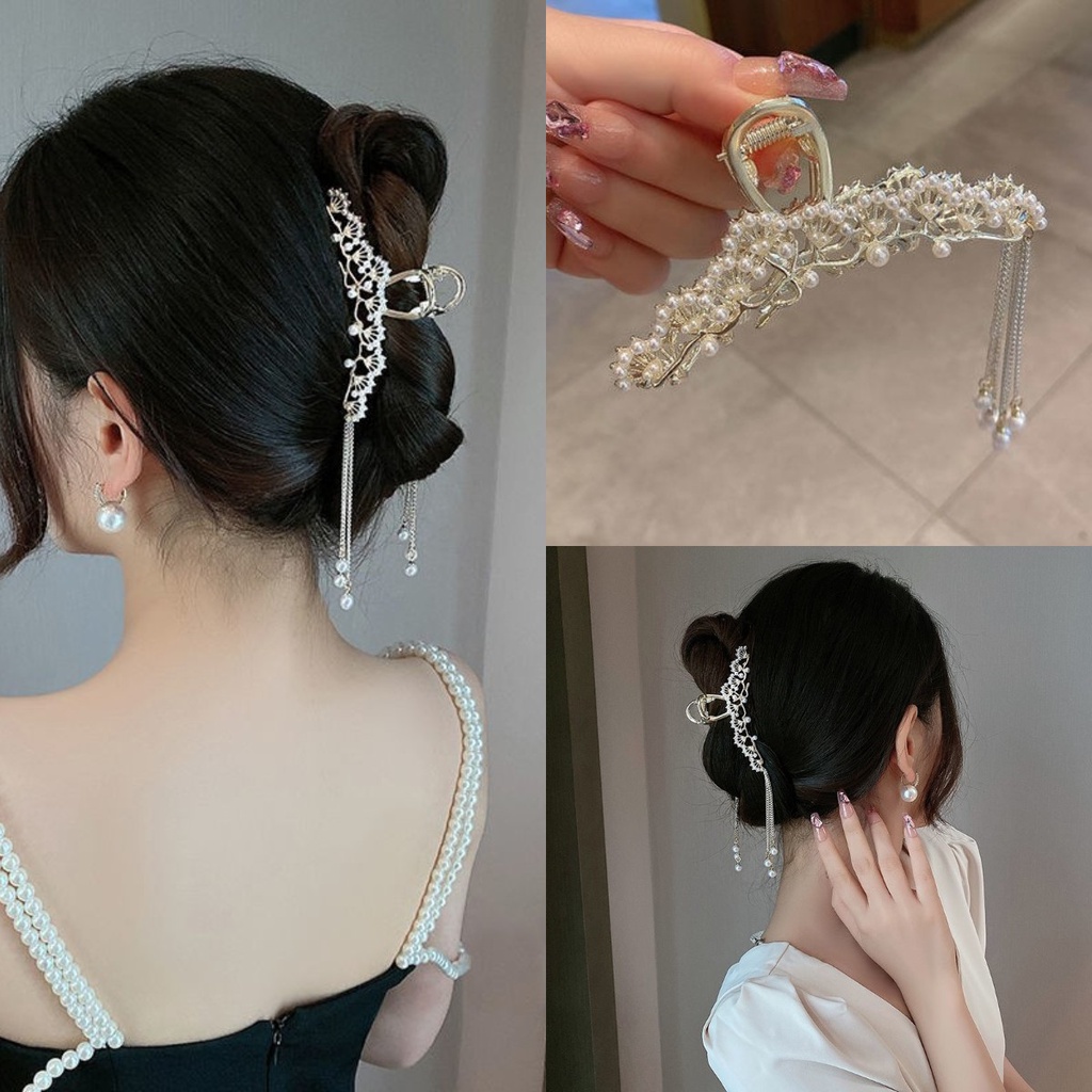 Kẹp Tóc Tua Rua Hình Cành Hoa Màu Vàng Phong Cách Trung Quốc Cho Bé Gái