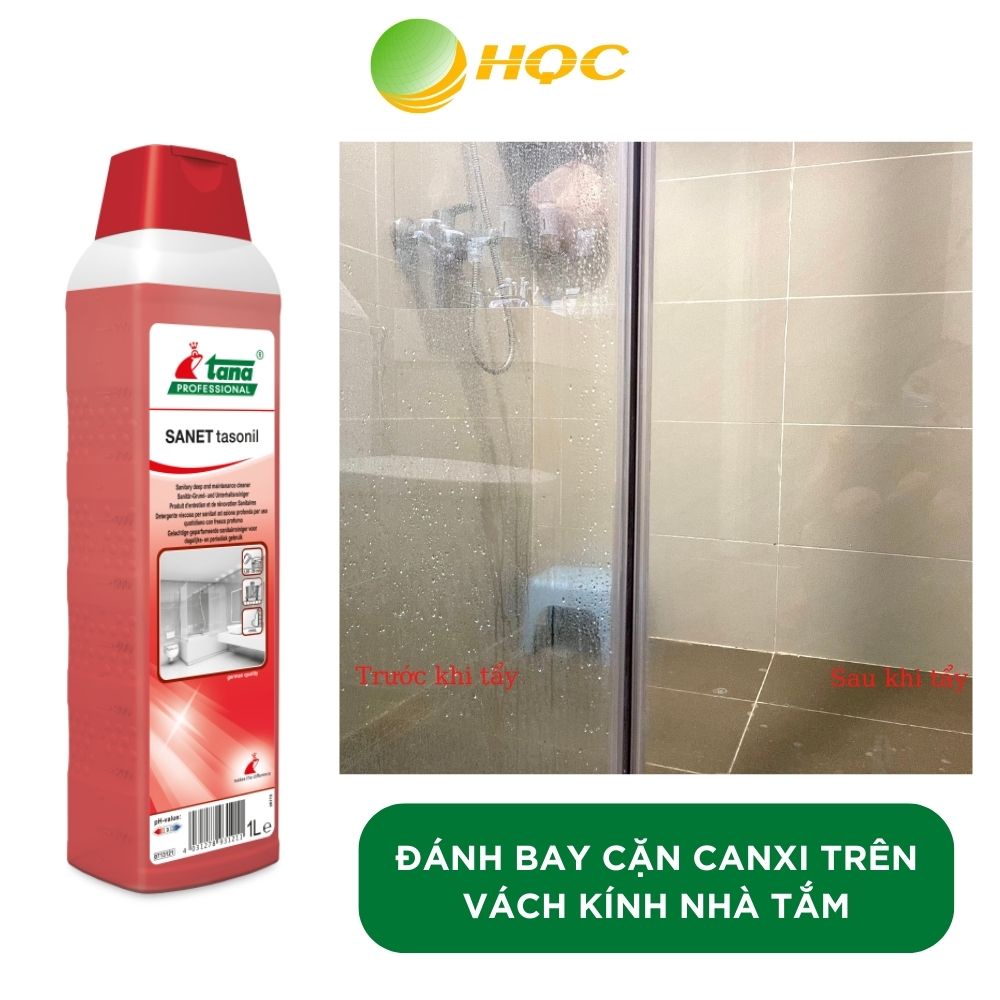Tẩy Cặn Canxi SANET tasonil Nhập Khẩu Đức Tẩy Sạch Vòi Sen, Vách Kính, Lavabo, Bồn Cầu Nhà Tắm, Nhà Vệ Sinh