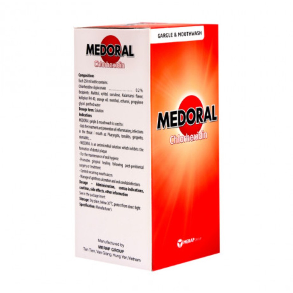 ✅Nước súc miệng MEDORAL 250ml✅Chính hãng 100%