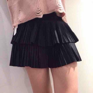 Chân váy 2 tầng xếp li