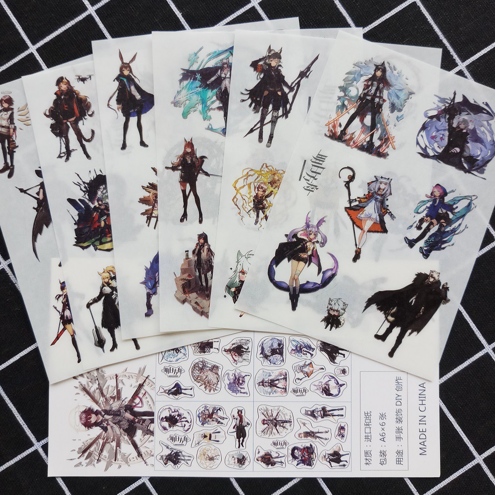 [Sticker] Hình Dán Arknights (6 Tấm)