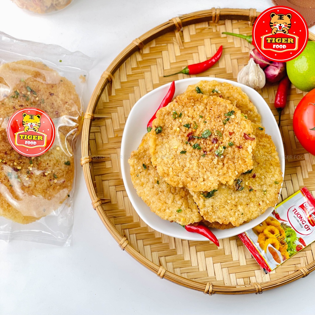 Combo 5 gói cơm cháy mắm hành (3 miếng) chiên giòn siêu ngon TIGER FOOD Ăn vặt Sài Gòn
