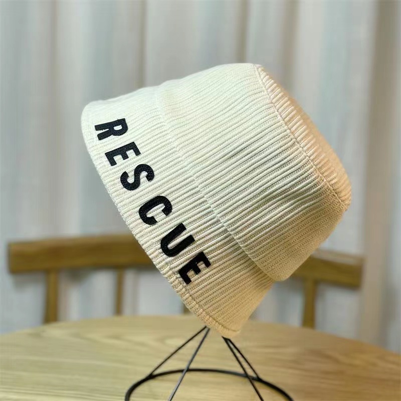 Nón Tai Bèo Nhung Kẻ In Chữ Phong Cách Thời Trang Harajuku