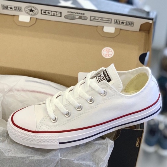 Giầy Converse Trắng  Cổ Thấp, Cao  - Sneaker CV Trắng Cao Cấp