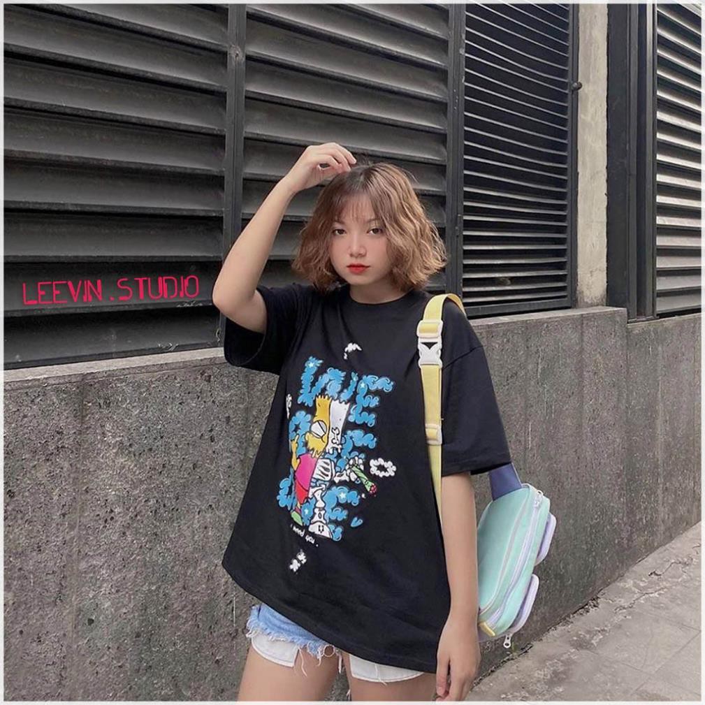 Áo thun form rộng Unisex Hey You Simpson x Jason We are one (Kèm hình chụp + Video) [TE-HY01] Leevin Store 😘