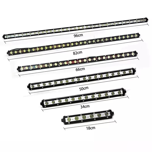 Đèn trợ sáng ô tô led bar 18w- 23cm ánh vàng + ánh trắng B BM BMC BMC 2