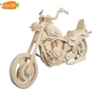 Đồ chơi lắp ráp gỗ 3D Mô hình Motocycle HD1