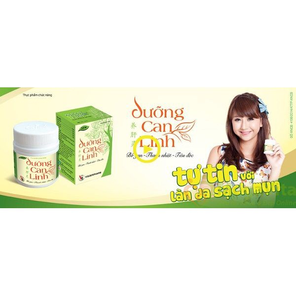 ✅  Dưỡng Can Linh - Viên uống bổ gan giải độc thanh nhiệt , giảm mụn nhọt, mụn cám