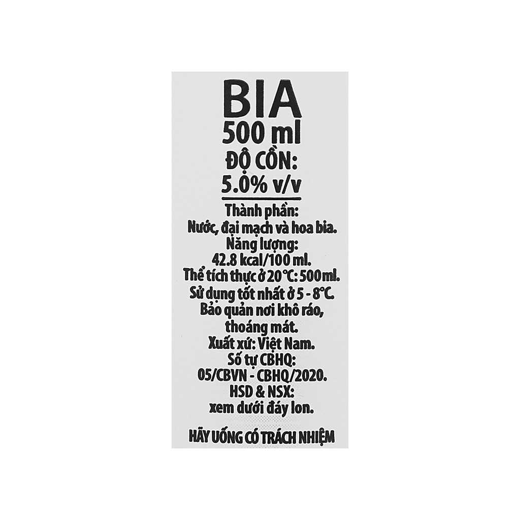 Bia Halida Export All Malt lon - bia Voi đỏ - 1 thùng 24 lon 500ml