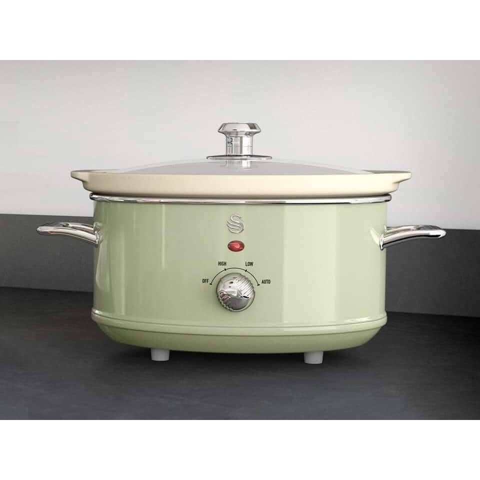 Nồi Nấu Chậm Swan Retro 3.5L (Nhập Đức)