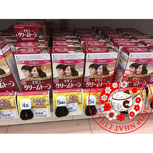 NHUỘM TÓC THẢO DƯỢC phủ bạc Bigen Nhật bản