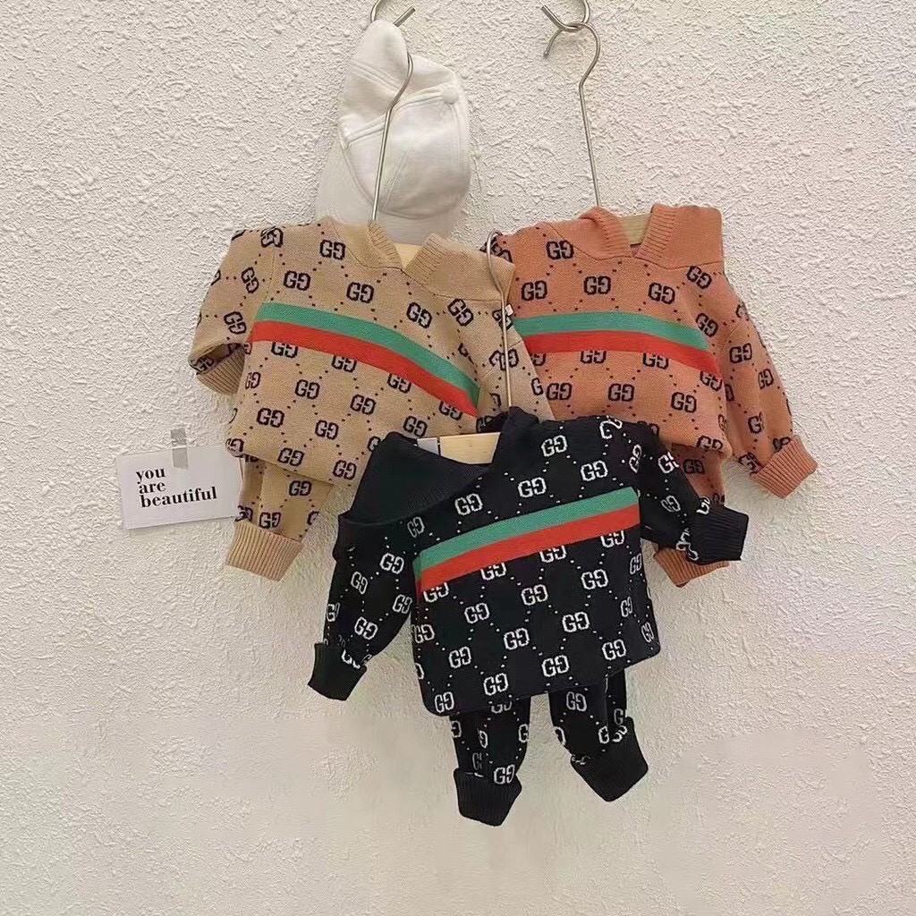 Bộ Len Cao Cấp Có Mũ Cho Bé Trai Size 80-120(10-20kg)
