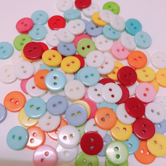 Combo 10 Nút áo, cúc áo, khuy áo trộn màu